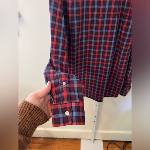 GAP Button Down Slim Fit Plaid- Men’s L - Picture 4 of 6